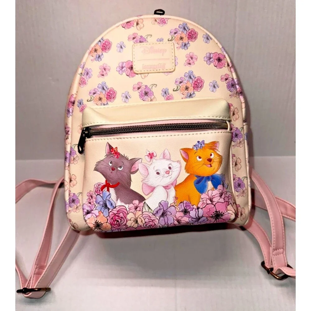 Loungefly Disney The Aristocats Trio Floral Mini Backpack